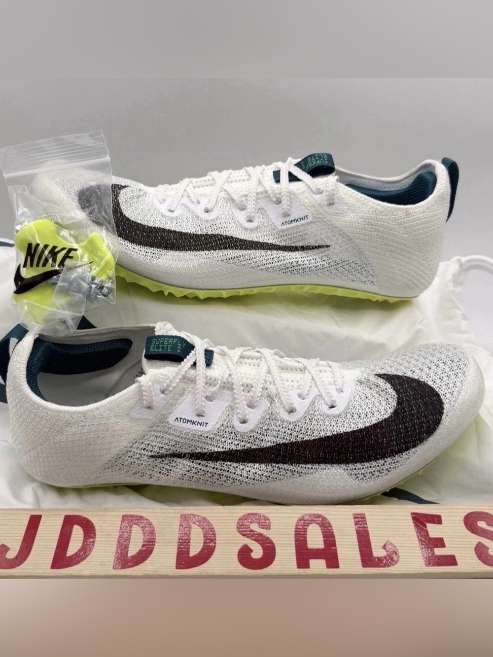 Nike Zoom Superfly Elite 2 Track Spikes White Spruce FZ9662-100 Men’s Sz 10 NEW